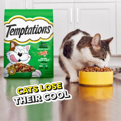 Show full view: Temptations Seafood Medley Flavor Adult Dry Cat Food, 27-lb bundle  slide 9 of 11