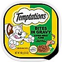 Temptations Seafood Medley Flavor Bites in Gravy Wet Cat Food, 3.5-oz tray, case of 24