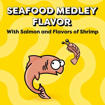 Show full view: Temptations Seafood Medley Flavor Pate in Gravy Wet Cat Food, 3.5-oz tray, case of 24 slide 6 of 11