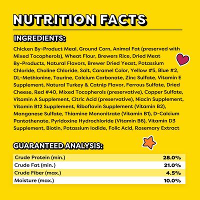 Show full view: Temptations ShakeUps Clucky Carnival Chicken, Turkey & Catnip Flavor Soft & Crunchy Cat Treats, 2.47-oz bag slide 7 of 11