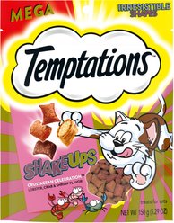 Temptations ShakeUps Crustacean Celebration Lobster, Crab & Shrimp Flavor Soft & Crunchy Cat Treats, 5.29-oz bag
