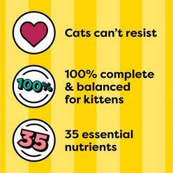 Temptations Tasty Chicken & Dairy Flavor Dry Kitten Food, 13.5-lb bag slide 2 of 9