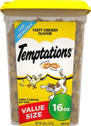 Temptations Tasty Chicken Flavor Treats + Frisco Cat Tracks Butterfly Cat Toy slide 2 of 6