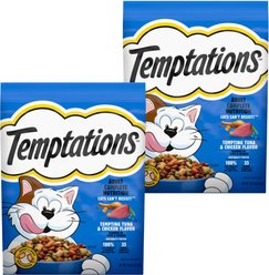 Temptations Tempting Tuna & Chicken Flavor Adult Dry Cat Food, 27-lb bundle 