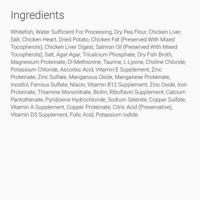Show full view: Tender & True Limited Ingredient Ocean Whitefish & Potato Recipe Grain-Free Canned Cat Food, 5.5-oz can, case of 24 slide 4 of 6