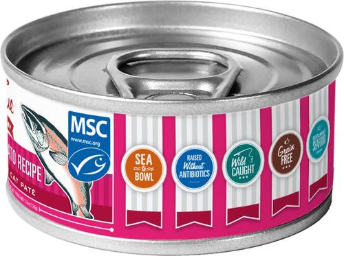 Show full view: Tender & True Limited Ingredient Salmon & Sweet Potato Recipe Grain-Free Wet Cat Food, 5.5-oz can, case of 24 slide 3 of 5