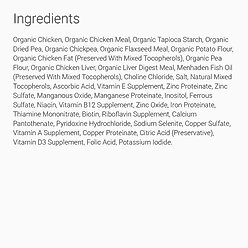 Tender & True Organic Grain-Free Chicken & Liver Recipe Dry Dog Food, 11-lb bag slide 2 of 4