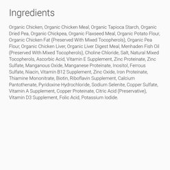 Tender & True Organic Grain-Free Chicken & Liver Recipe Dry Dog Food, 20-lb bag slide 2 of 5