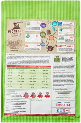 Show full view: Tender & True Organic Grain-Free Chicken & Liver Recipe Dry Dog Food, 4-lb bag slide 3 of 6