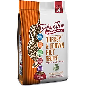 Tender & True Turkey & Brown Rice Recipe Dry Dog Food, 23-lb bag