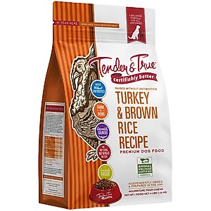 Tender & True Turkey & Brown Rice Recipe Dry Dog Food, 4-lb bag