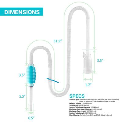 Show full view: TeraPump Aquarium Gravel & Sand BPA-Free Pump slide 3 of 10