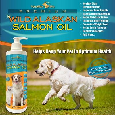 Show full view: TerraMax Pro Premium Wild Alaskan Salmon Oil Skin & Coat Dog & Cat Liquid Supplement, 16-fl oz bottle slide 5 of 7