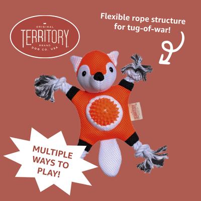 Show full view: Territory 2-in-1 Farm Friends Fetch Ball & Rope Tug Dog Toys, 3 count slide 7 of 10