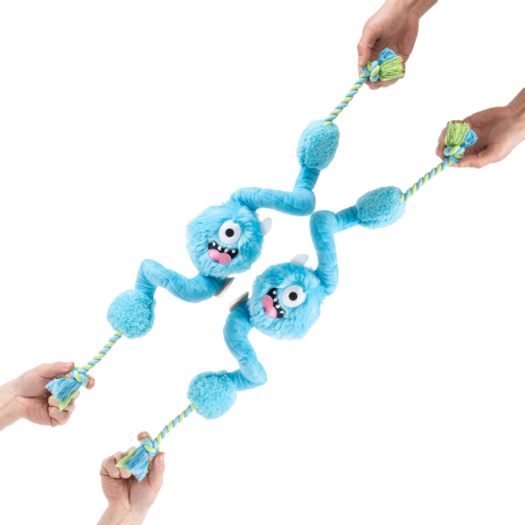 Territory Loopy Tug Variety Pack Plush Dog Toy, Blue, 2 count