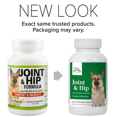 Show full view: Terry Naturally Animal Health Joint & Hip Formula Dog Supplement, 60 count slide 3 of 8