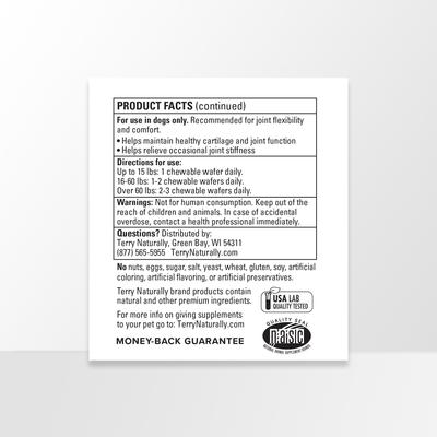Show full view: Terry Naturally Animal Health Joint & Hip Formula Dog Supplement, 60 count slide 5 of 8