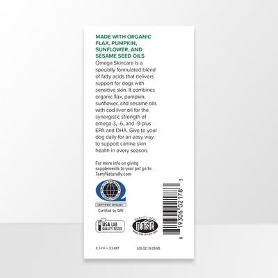 Show full view: Terry Naturally Animal Health Omega Skincare Dog Supplement, 8-fl oz bottle slide 4 of 7