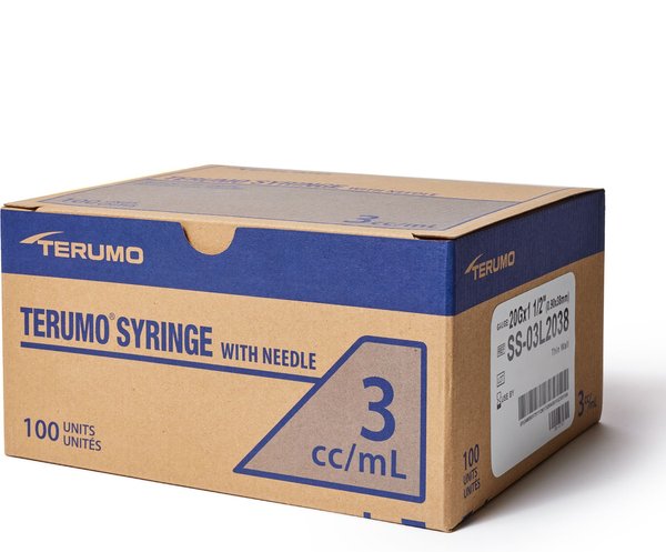 Terumo Luerlock Syringes 20G, 1.5-inch