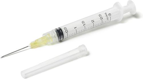 Show full view: Terumo Luerlock Syringes 20G, 1-inch, 3-cc, 100 syringes slide 4 of 6