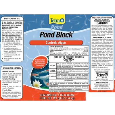 Show full view: Tetra Algae Control Pond Block Water Treatment, 100 count slide 2 of 8