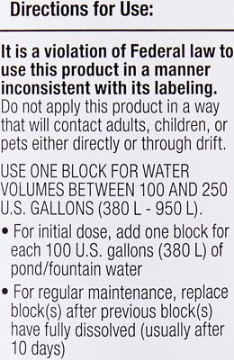 Show full view: Tetra Algae Control Pond Block Water Treatment, 100 count slide 4 of 8