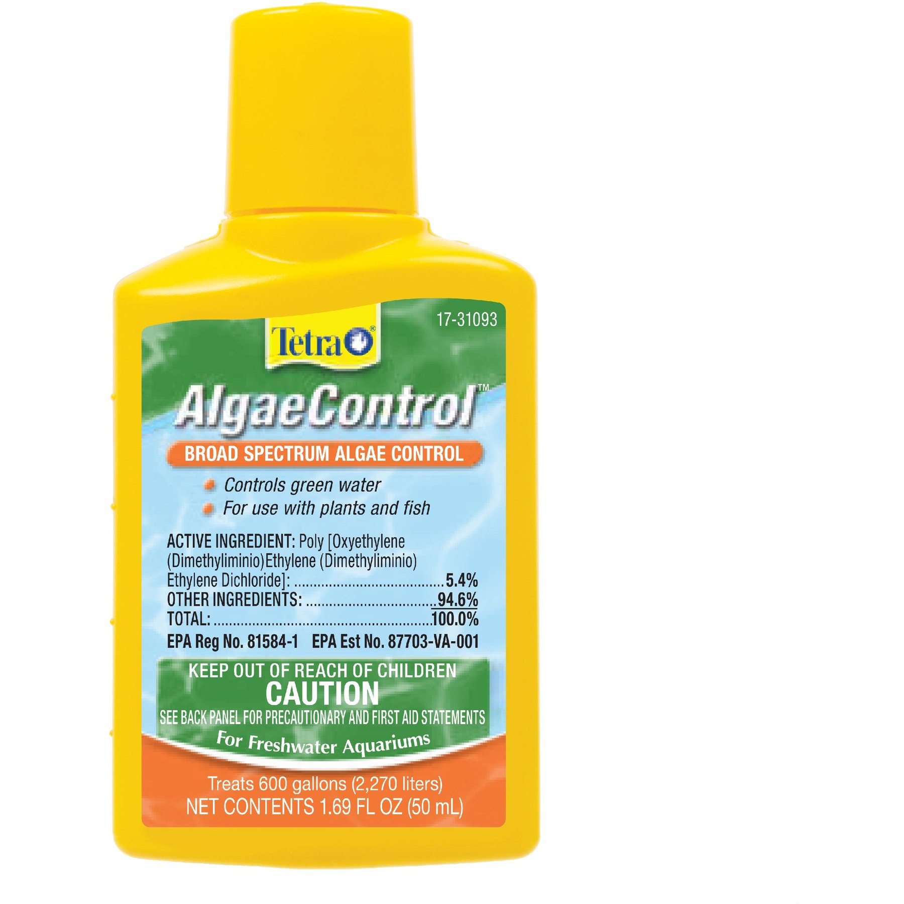Tetra AlgaeControl Broad Spectrum Water Treatment, 1.69-oz