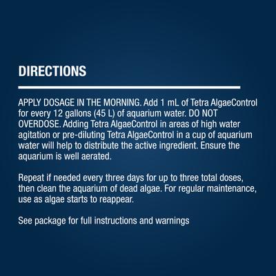 Show full view: Tetra AlgaeControl Freshwater Aquarium Algaecide, 3.38-fl oz bottle slide 3 of 10