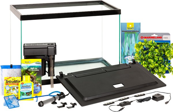Tetra Aquarium + LED Lighting & Decor Fish Aquariums, 20-gal