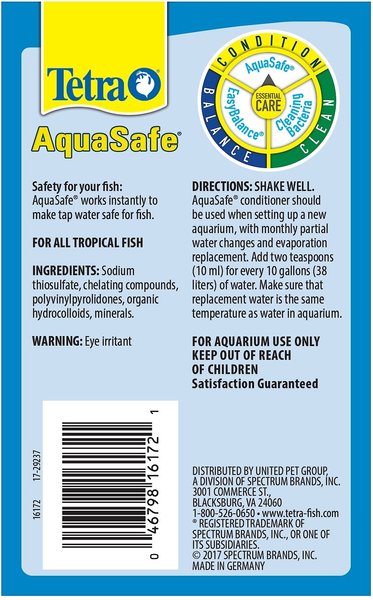 Tetra AquaSafe Aquarium Water Conditioner, 8.45-fl oz bottle