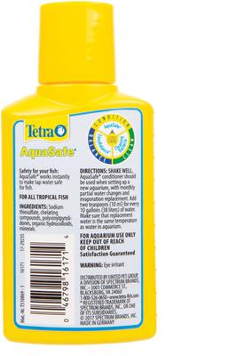 Show full view: Tetra AquaSafe Freshwater & Marine Aquarium Water Conditioner & Dechlorinator, 3.38-fl oz slide 2 of 5