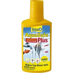 Tetra AquaSafe Plus Freshwater & Marine Aquarium Water Conditioner, 8.45-fl oz bottle