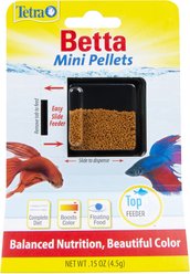 Tetra Betta Floating Mini Pellets Fish Food, 0.15-oz bag