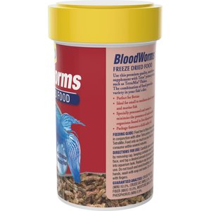 Tetra BloodWorms Freeze-Dried Fish Food, 0.25-oz jar