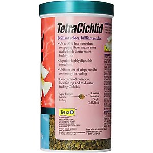 Tetra Cichlid Crisps Fish Food, 8.82-oz jar