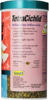 Show full view: Tetra Cichlid Crisps Fish Food, 8.82-oz jar slide 3 of 8