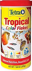 Tetra Color Tropical Flakes Fish Food, 7.06-oz jar, bundle of 2