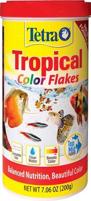 Show full view: Tetra Color Tropical Flakes Fish Food, 7.06-oz jar, bundle of 2 slide 1 of 8