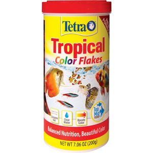 Tetra Color Tropical Flakes Fish Food, 7.06-oz jar