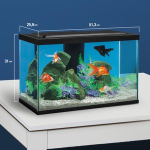 Tetra Complete Goldfish Aquarium Kit with White & Red LED Lighting, 20-gal