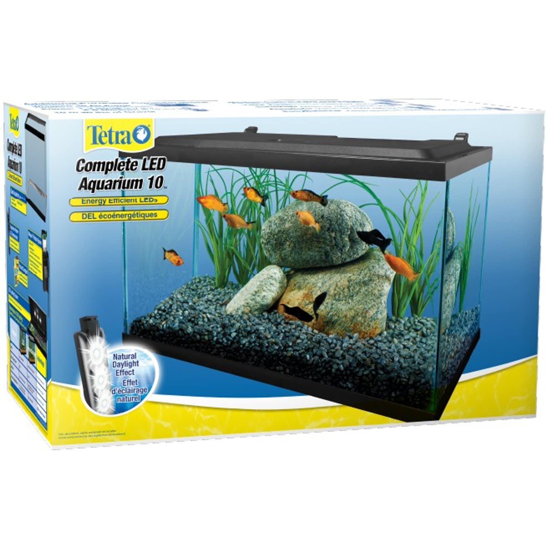 Tetra Complete Tropical Fish Aquarium Kit with LED Lighting, 10-gal
