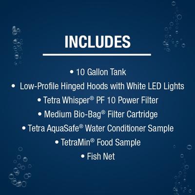 Show full view: Tetra Complete Tropical Fish Aquarium Kit with LED Lighting, 10-gal slide 6 of 9