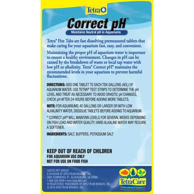Show full view: Tetra Correct pH 7.0 Freshwater Conditioner, 8 count slide 3 of 8