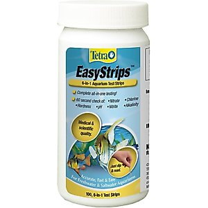 Tetra EasyStrips 6-in-1 Freshwater & Saltwater Aquarium Test Strips, 100 count