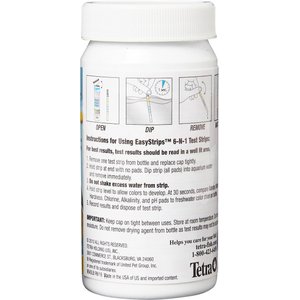 Tetra EasyStrips 6-in-1 Freshwater & Saltwater Aquarium Test Strips, 100 count