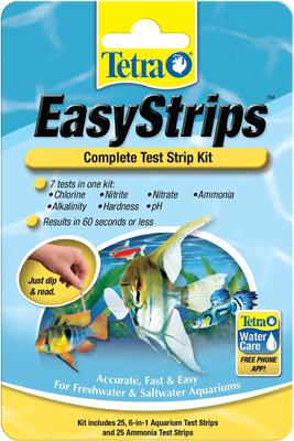 Show full view: Tetra EasyStrips Complete Freshwater & Saltwater Aquarium Test Strips, 25 count slide 4 of 10
