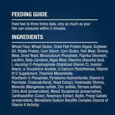 Show full view: Tetra Goldfish Worm Shaped Bites Fish Food, 4.93-oz bag slide 5 of 8