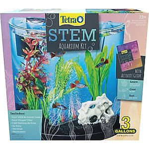Tetra Half-Moon STEM Aquarium Kit, 3-gal