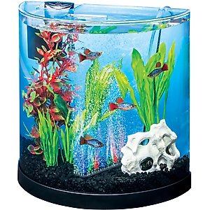 Tetra Half-Moon STEM Aquarium Kit, 3-gal