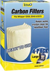 Tetra Large Aquarium Carbon Filter, 4 count